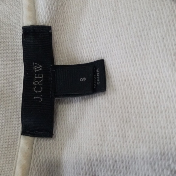 J. Crew Camel and Cream Wool Front Ribbed Pull On Sweatshirt - Picture 8 of 10